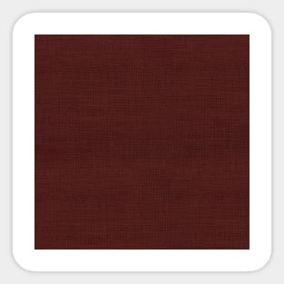 Dark Burgundy Red Christmas Burlap Cloth Sticker